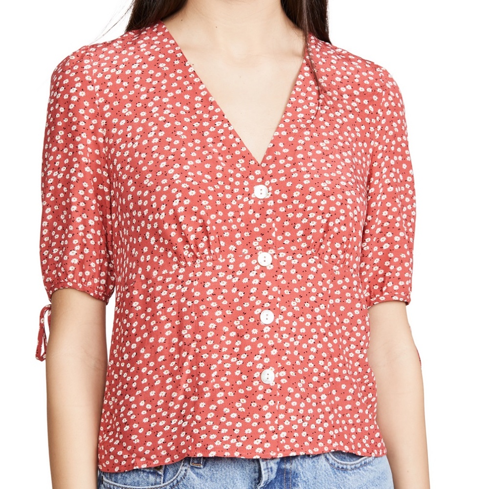 NEW Rails Amelia Top in Carmine Daisies